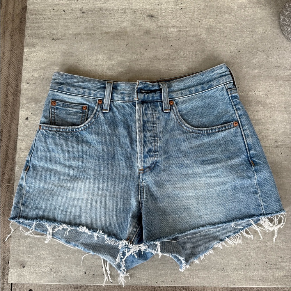 Aritzia Blue Jean Shorts